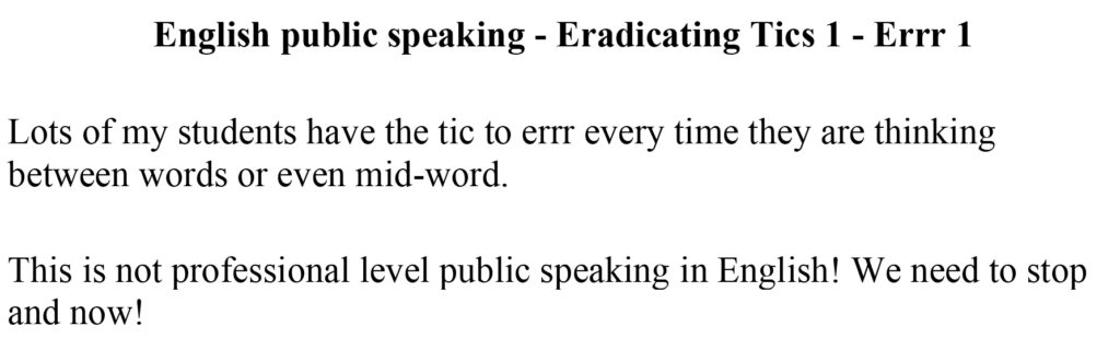 Presentations Evaluation Form Public Speaking Err 1